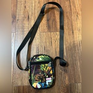 Fila Crossbody Shoulder Bag Tropical Plant Print.